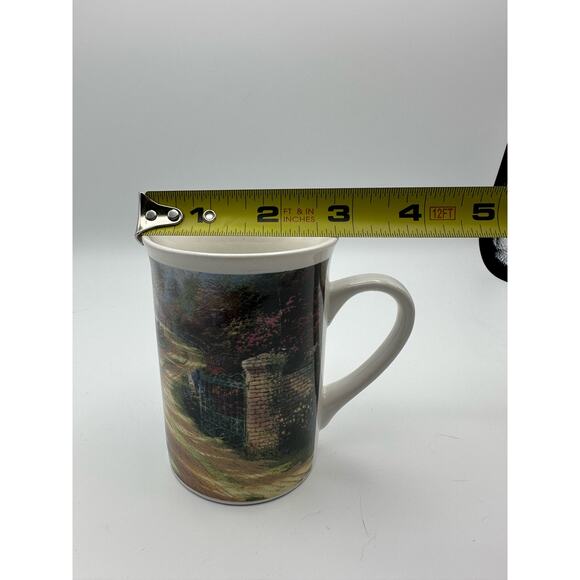 Vintage Designpac Spring Gate Thomas Kinkade Art Scene Mug coffee tea cup 1996 - Picture 10 of 11